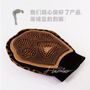 豹紋寵物手套刷可OEM/ODM代工