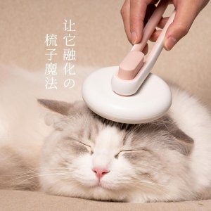 大寵小物寵物圓餅褪毛梳貓犬