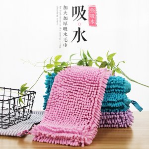 大寵小物纖維雪尼爾寵物狗狗速干吸水毛巾大號中號小號