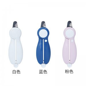 得樂貓咪指甲刀磨甲器粉色,藍色,白色