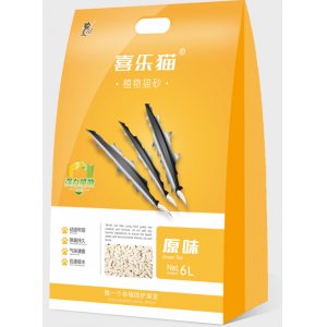 喜樂貓天然植物貓砂原味6L