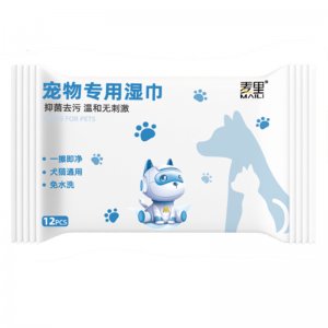 麥里寵物濕巾12抽貓犬12片裝