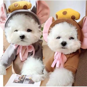 老鼠變身狗狗貓咪小中型犬秋冬衛衣抓絨衣服