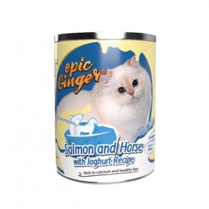 新品德國原產epicGinger晉爵鮭魚馬肉酸奶酪全齡貓罐頭375G*6罐/箱