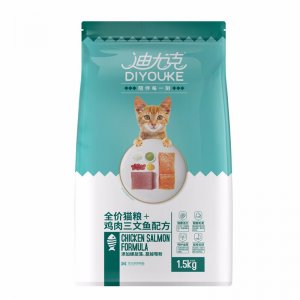 迪尤克全價貓糧雞肉三文魚配方1.5kg/10kg