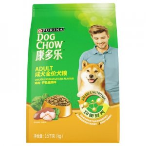 康多樂狗糧1.5kg雞肉肝蔬菜成犬通用型主糧