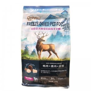 歐力優全價全犬中全階段凍干犬糧鴨肉鹿肉藍莓1.5kg