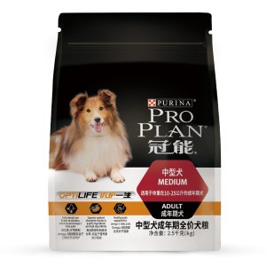 冠能中型犬成年期全價犬糧2.5kg