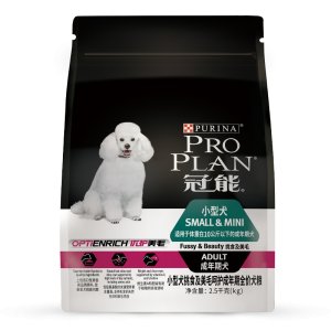 冠能小型犬挑食及美毛呵護成年期全價犬糧2.5kg