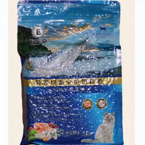 E代寵營養均衡全價奶糕糧雞肉三文魚味貓咪1.5KG