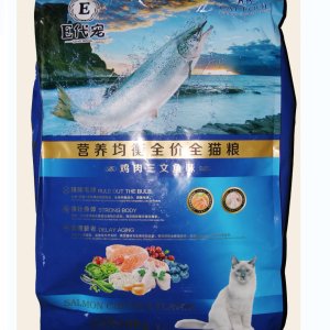 E代寵營養均衡全價全貓糧雞肉三文魚味10kg