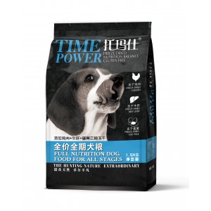 托瑪仕全價全期犬糧雞肉牛肝蛋黃凍干1.5KG