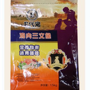 E代寵營養均衡通用貓糧雞肉三文魚味1.5KG