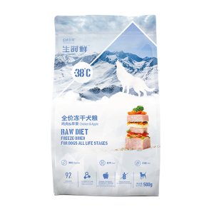 伯納天純全價全階段凍干犬糧雞肉&蘋果500g