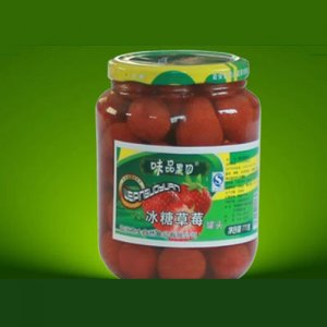 味品果園冰糖草莓罐頭770g