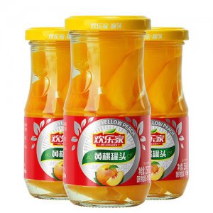 歡樂家黃桃罐頭256g