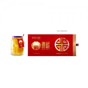 華泉壽桃禮盒包裝1000g