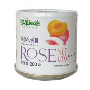 華泉玫瑰黃桃白罐200g