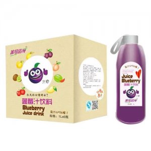 冰紛清藍莓汁飲料1LX6瓶