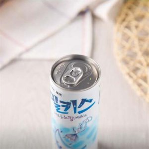 韓國進口樂天妙之吻乳味碳酸飲料250ml