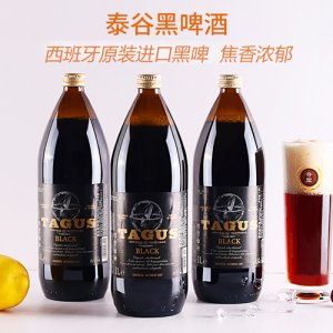 泰谷TAGUS黑啤酒1L6瓶
