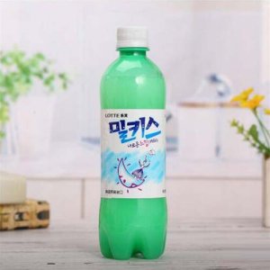 韓國進口樂天妙之吻乳味碳酸飲料500ml