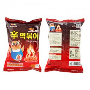 韓國進口膨化食品慈恩島辣炒年糕條110g