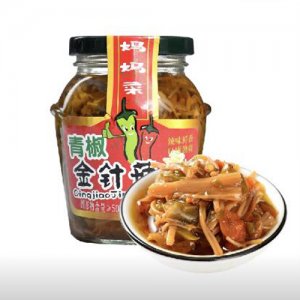 璞純牌四川特產風味青椒金針菇下飯菜