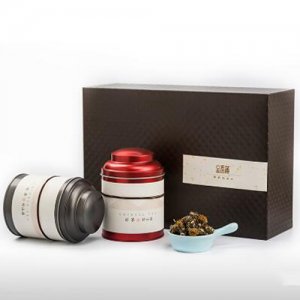 金香蒲商務格紋花葉禮盒
