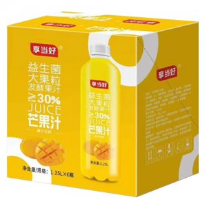 享當好益生菌大果粒芒果汁發酵果汁飲料1.25X6瓶