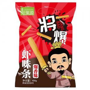 旭紫源蝦味條爆香味膨化食品招商400g