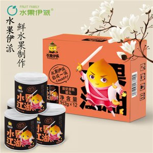 水果伊派酸奶黃桃312gx12罐