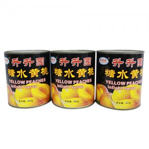 升升園糖水黃桃罐頭820g