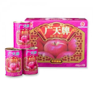 廣天糖水蘋果禮盒罐頭