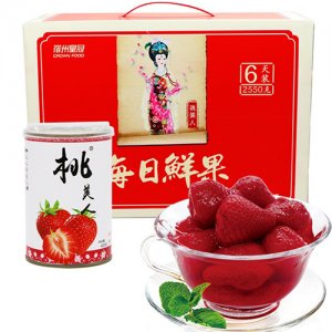 桃美人每日鮮果草莓罐頭禮盒裝