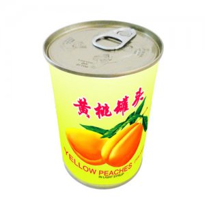 金鹿黃桃罐頭罐裝