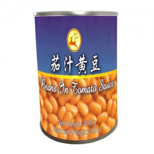 金鹿茄汁黃豆罐頭400g
