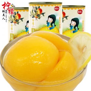桃美人檸檬蜜桃罐頭312g
