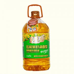 多麥園壓榨菜籽清香型食用植物調和油5L