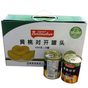 百事美特百事美特黃桃對開罐頭