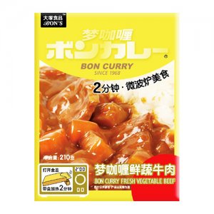 大塚食品夢咖喱鮮蔬牛肉（簡裝）