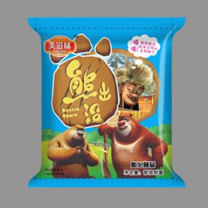 美滋味熊出沒膨化食品藍