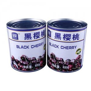 冠榮黑櫻桃罐頭罐裝