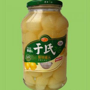 于氏梨球罐頭