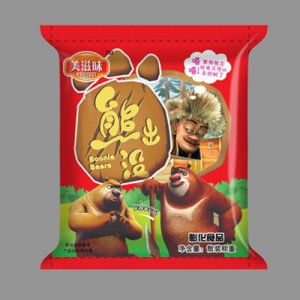 美滋味熊出沒膨化食品紅