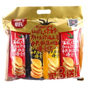 豪氏山藥薄片三連包
