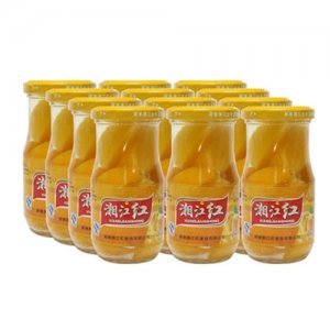 湘江紅黃桃罐頭瓶裝