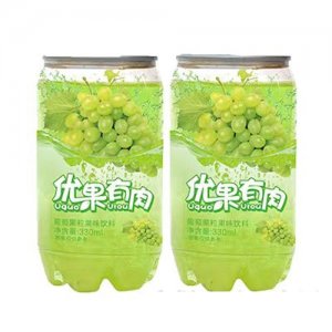 好夢優果優肉葡萄果粒果味飲料330ml