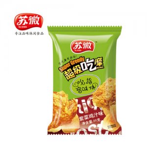 蘇微超級吃摩吮指雞味塊紫菜雞汁味