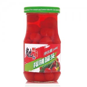 魁牌糖水櫻桃罐頭246g